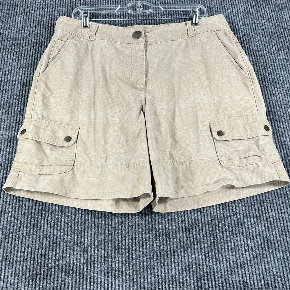 Woolrich Womens Shorts 14 Khaki Outdoor Cargo Casual Comfort Lightweight